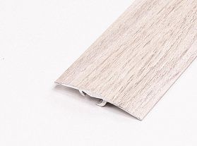 Порог (стык) Русский профиль  разноуровневый декорированный с дюб, 30*1800 мм, Дуб Аляска